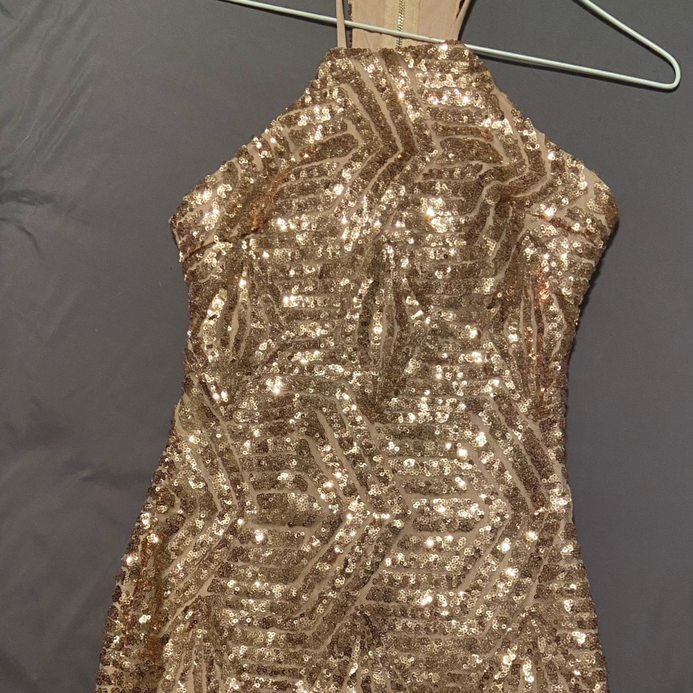 Size small rose gold dress